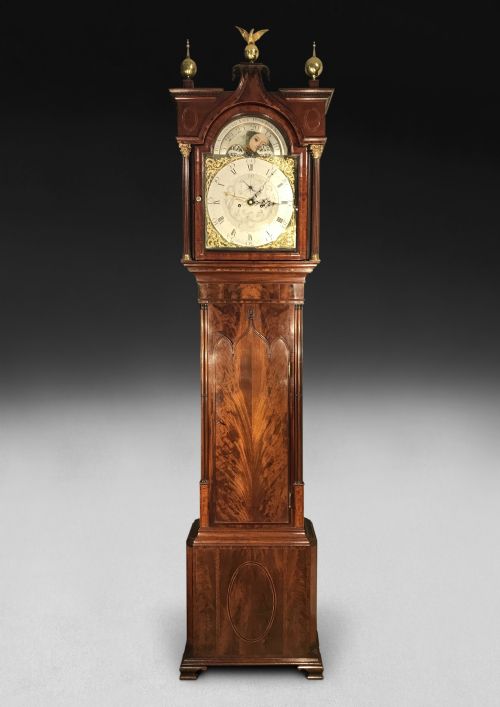 GEORGE III MAHOGANY LONGCASE CLOCK