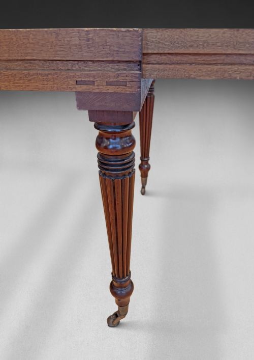 GILLOWS REGENCY MAHOGANY IMPERIAL EXTENDING DINING TABLE - ADDITIONAL PHOTO 2
