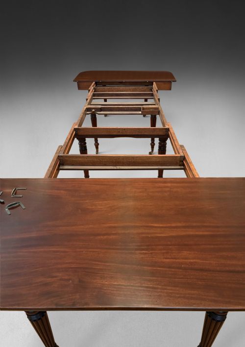 GILLOWS REGENCY MAHOGANY IMPERIAL EXTENDING DINING TABLE - ADDITIONAL PHOTO 8