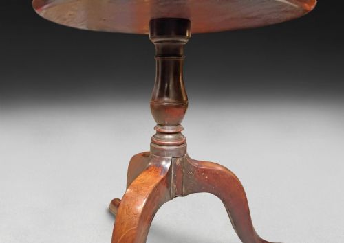 GEORGE III PERIOD MAHOGANY THREETIER DUMB WAITER - ADDITIONAL PHOTO 5