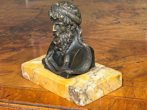 19th Century Bronze Grand Tour Bust of Zeus