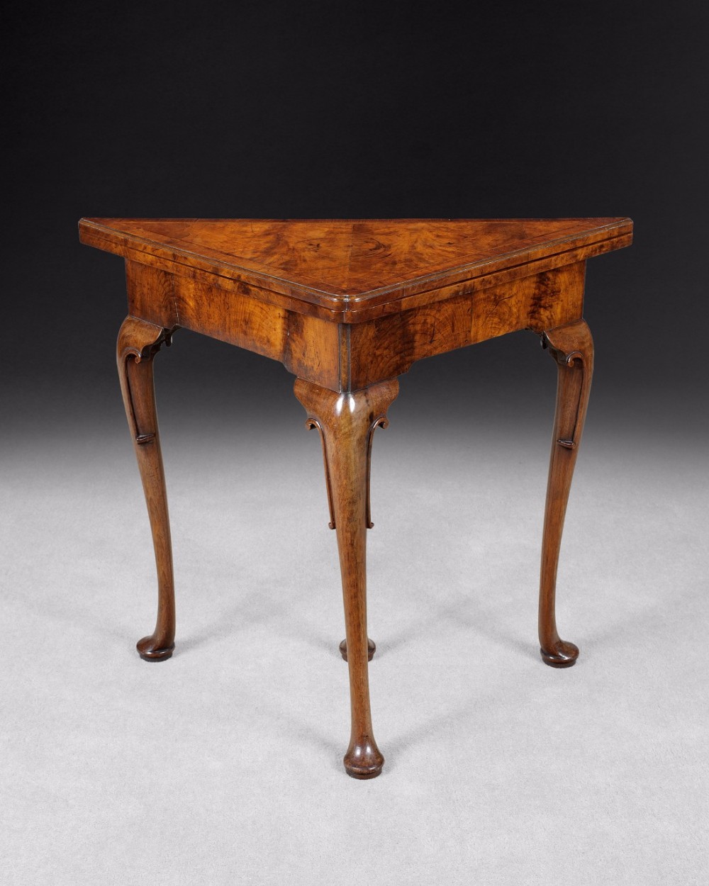 George I Walnut Corner Table