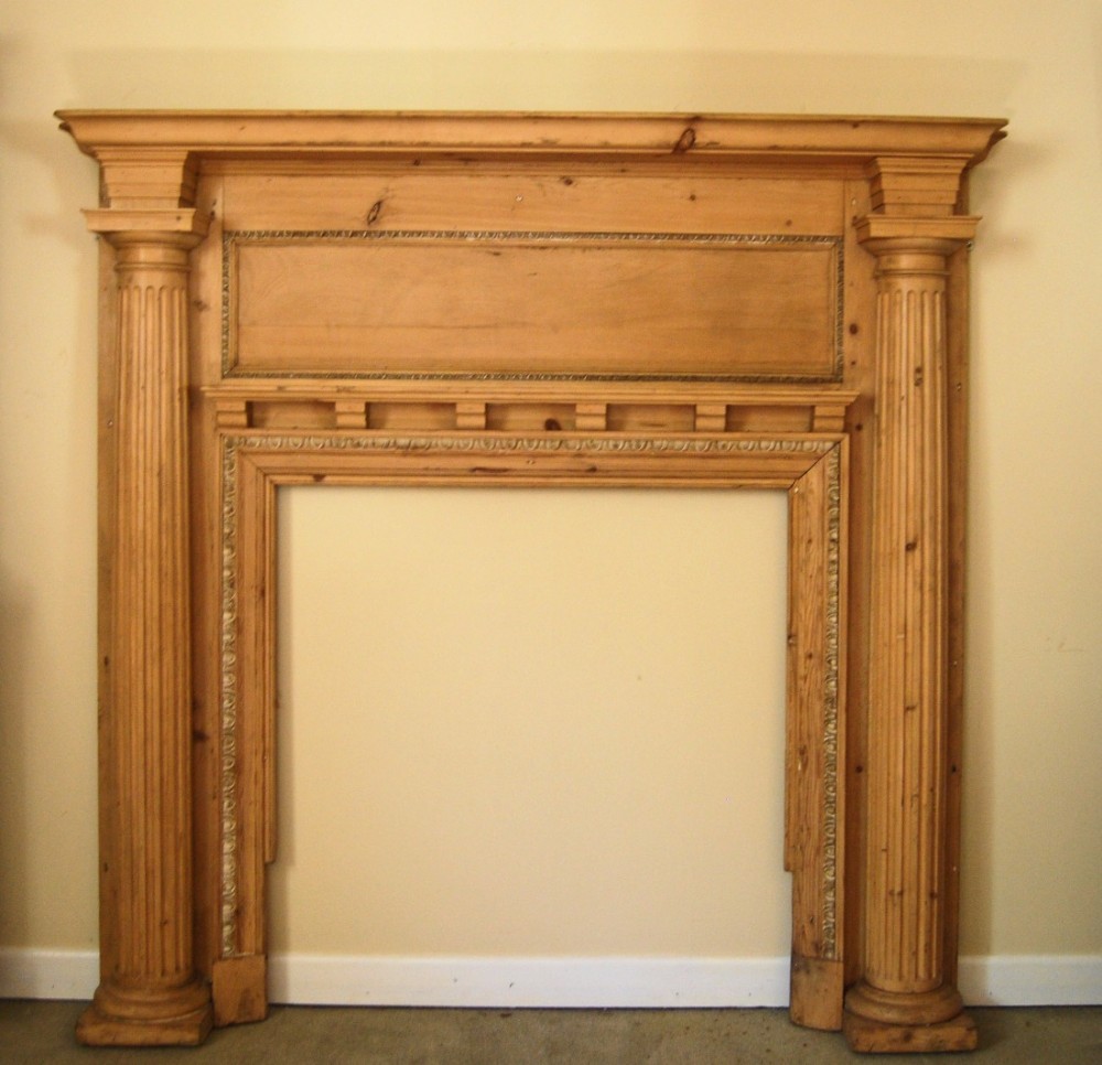 Regency period Carved Pine Fire Surround