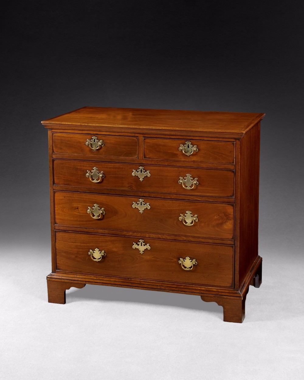 George III period Mahogany Straight Front Chest of Drawers