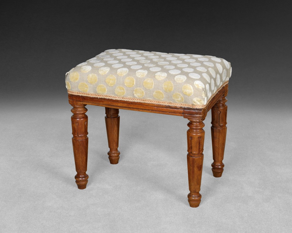 William IV period Mahogany foot stool