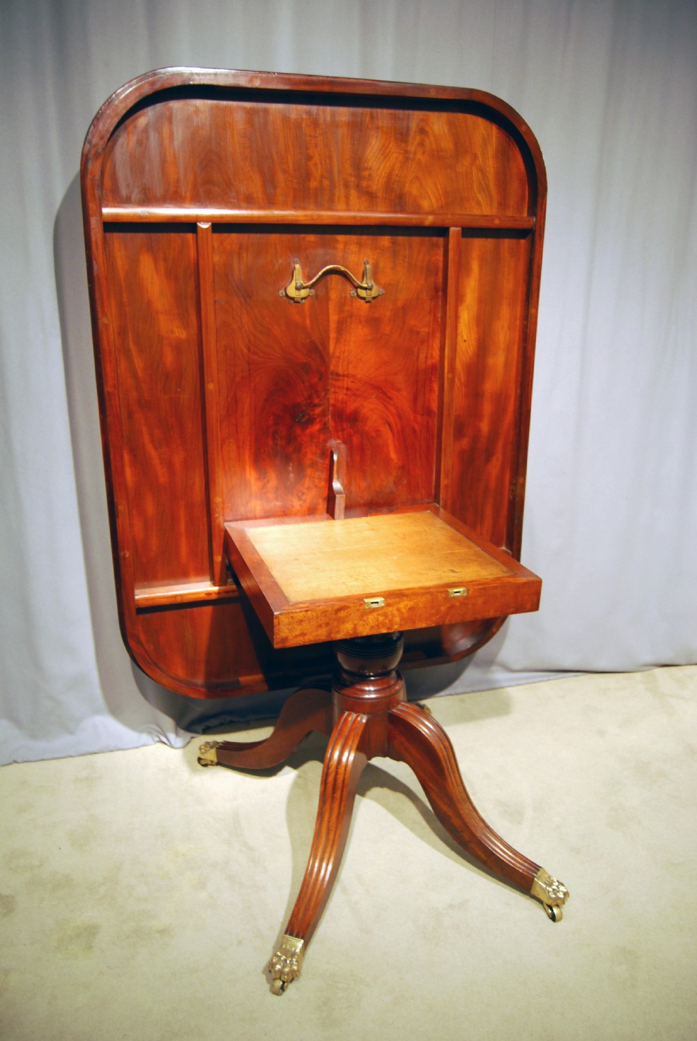 Regency period Mahogany rectangular tilt-top breakfast table View II
