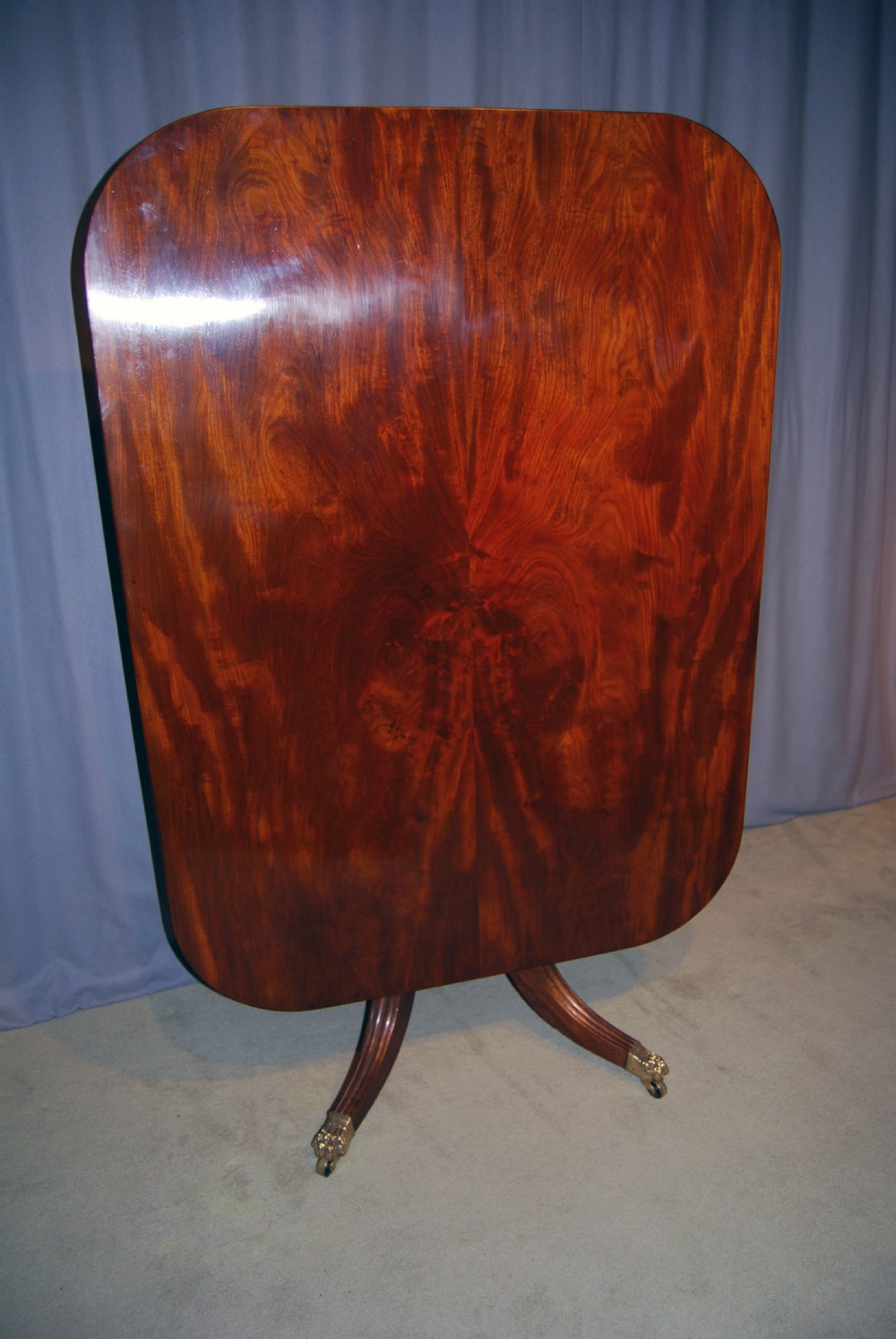 Regency period Mahogany rectangular tilt-top breakfast table View III