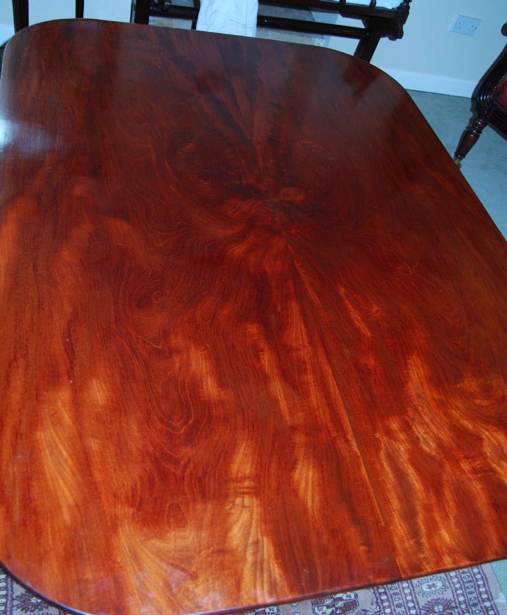 Regency period Mahogany rectangular tilt-top breakfast table View VI