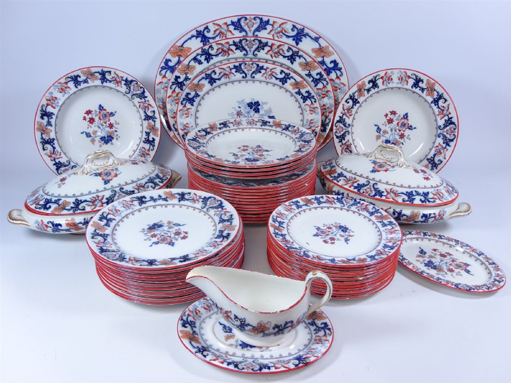 A late C19th Minton “Merrion Japan” part dinner service