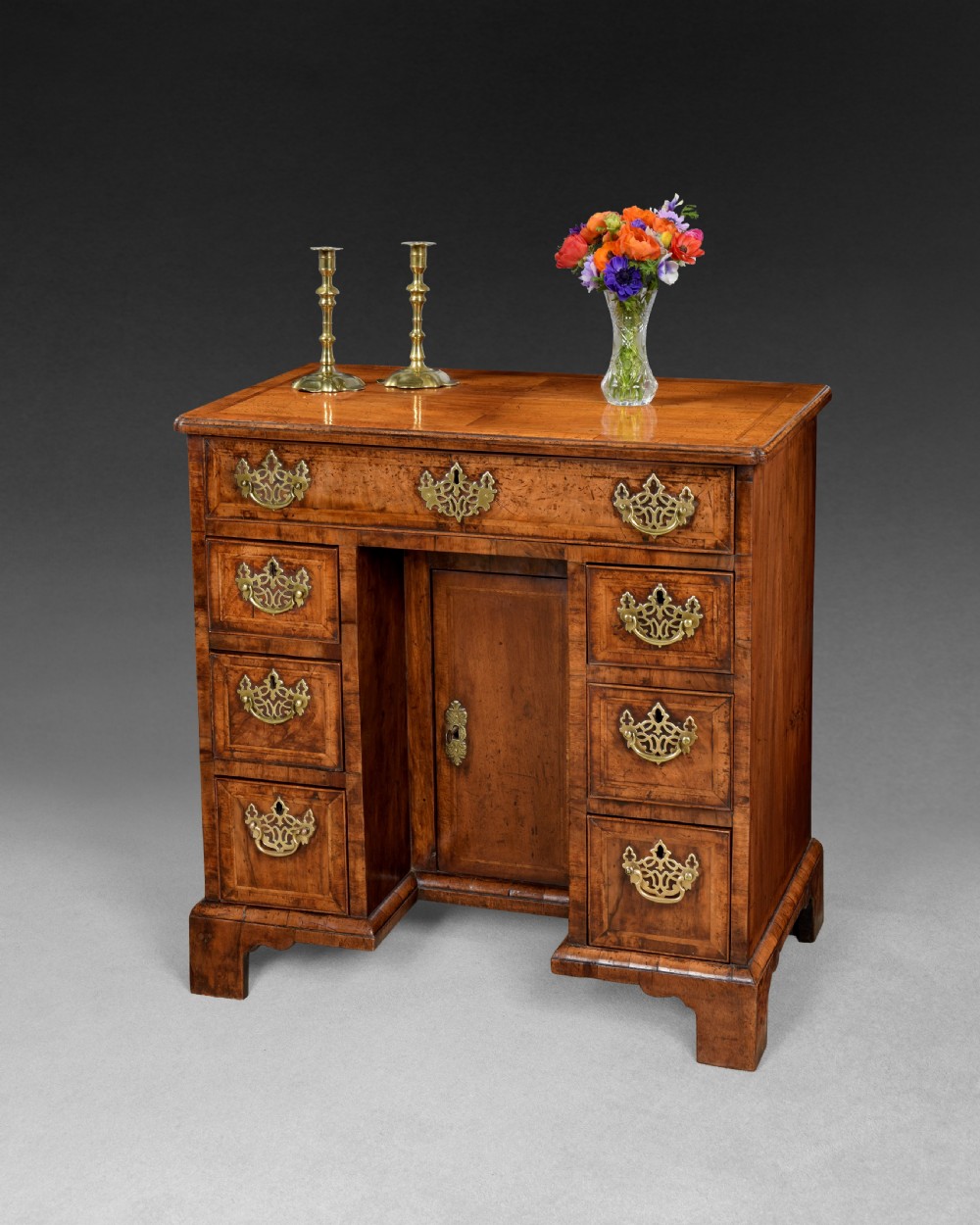 George I period Walnut Kneehole Desk