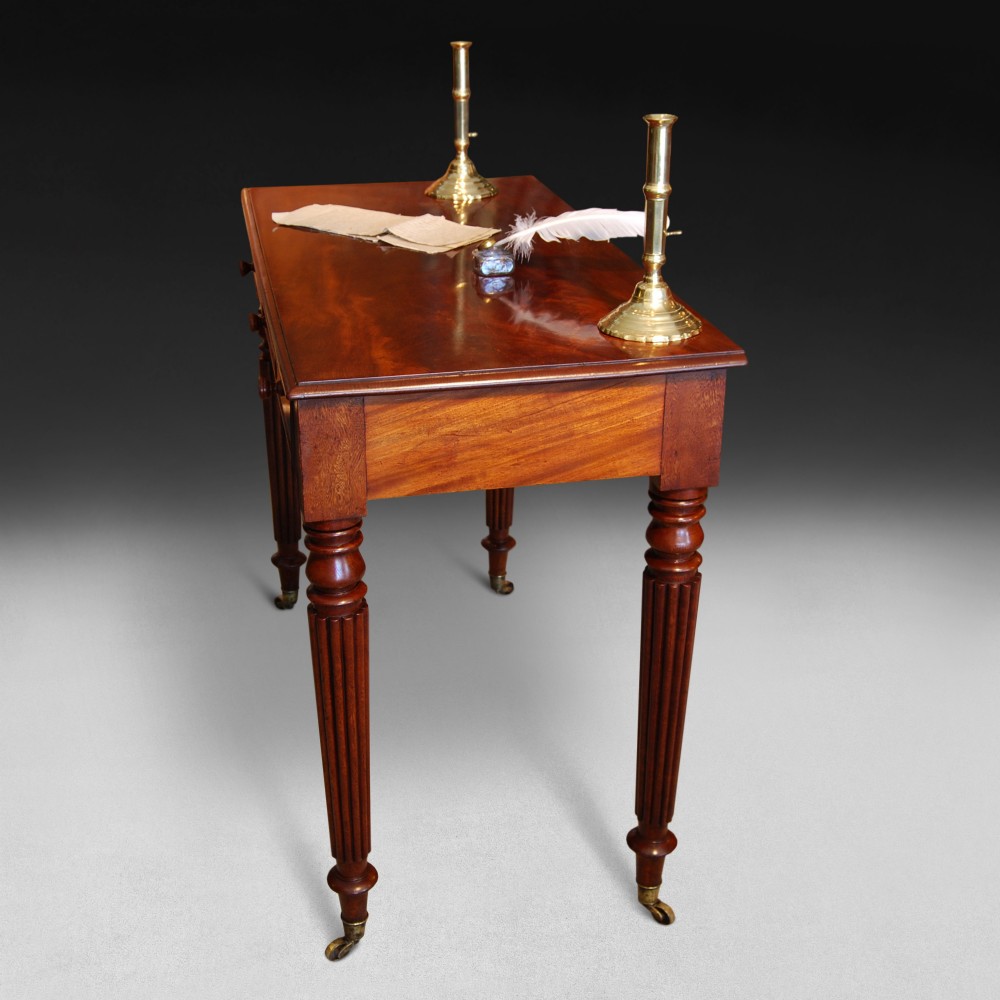 Early 19th century Gillows pattern,  3 drawer Writing Table View III