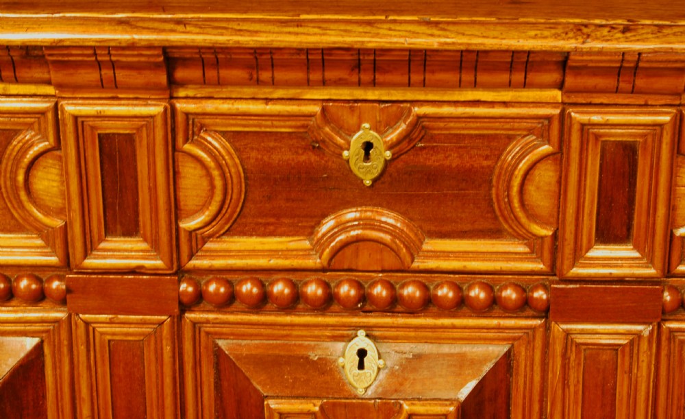 Charles II period 2-part Oak Chest of Drawers View II