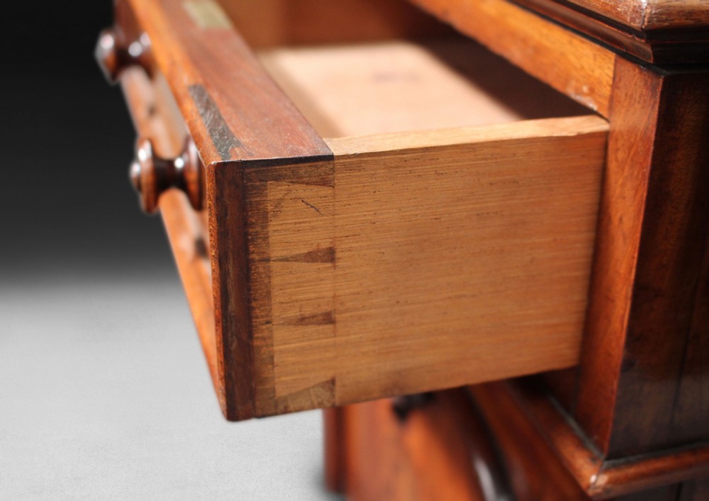 19th Century Mahogany Partners’ Pedestal Desk  View IV