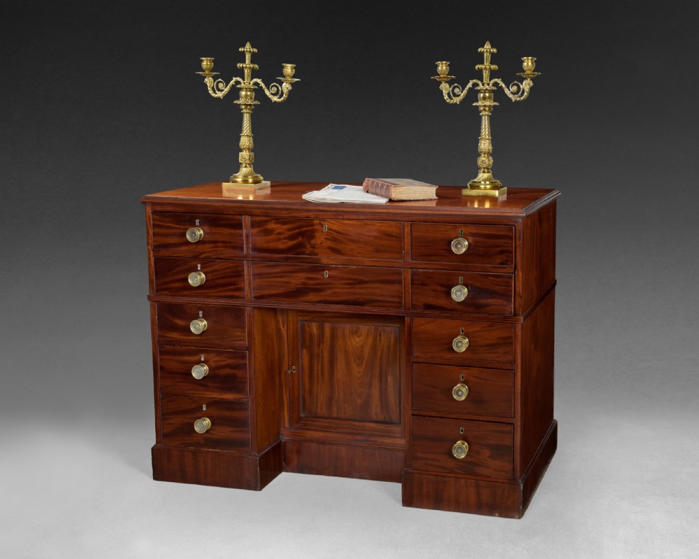 George III Period Mahogany Library Desk by Gillows of Lancaster View II