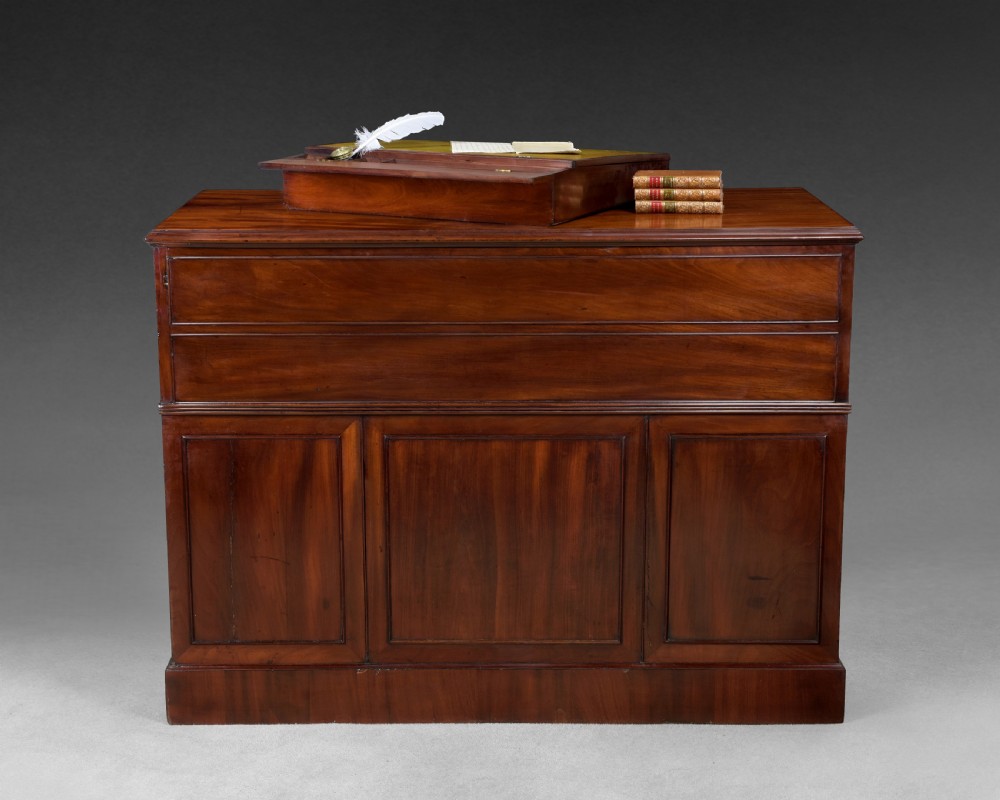 George III Period Mahogany Library Desk by Gillows of Lancaster View III