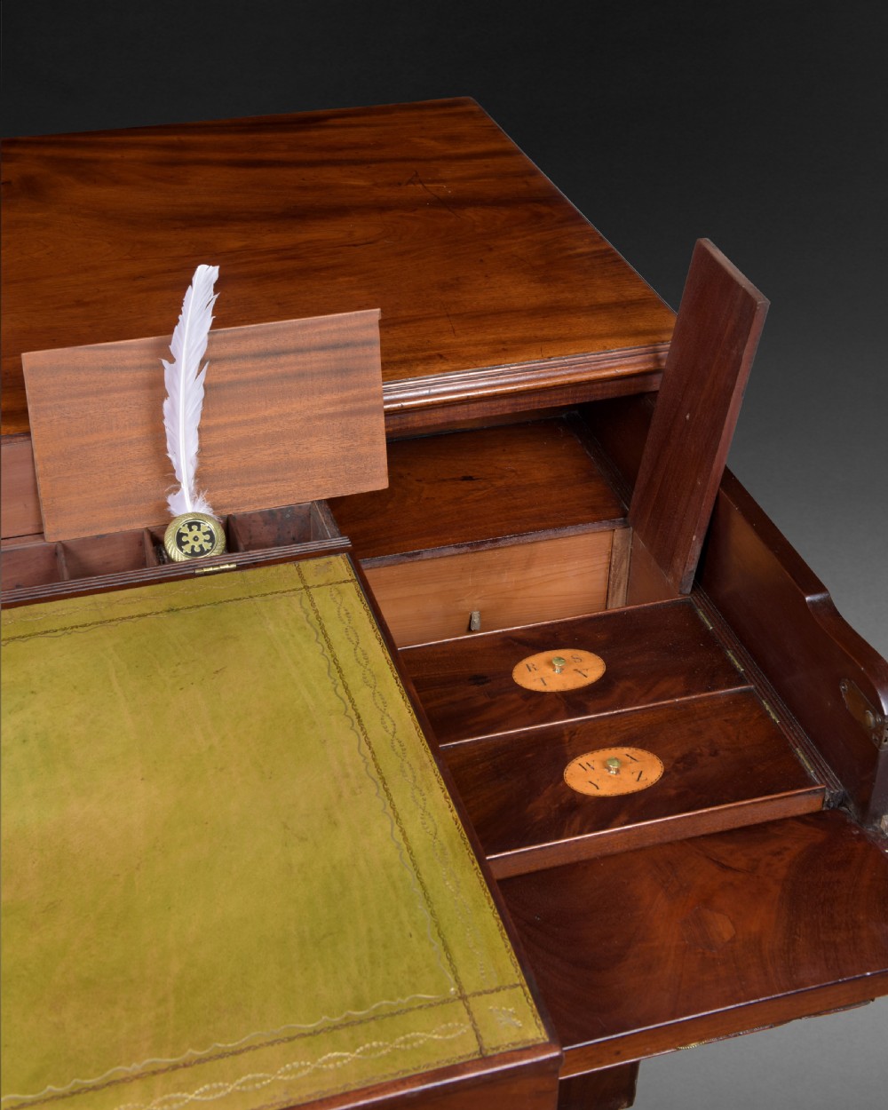 George III Period Mahogany Library Desk by Gillows of Lancaster View IV