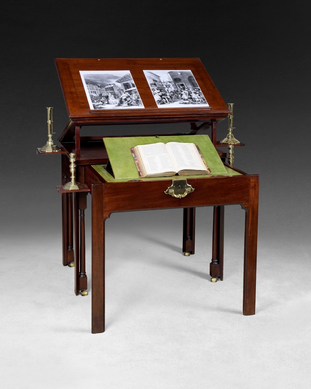 Chippendale Period Mahogany Architect’s Table 