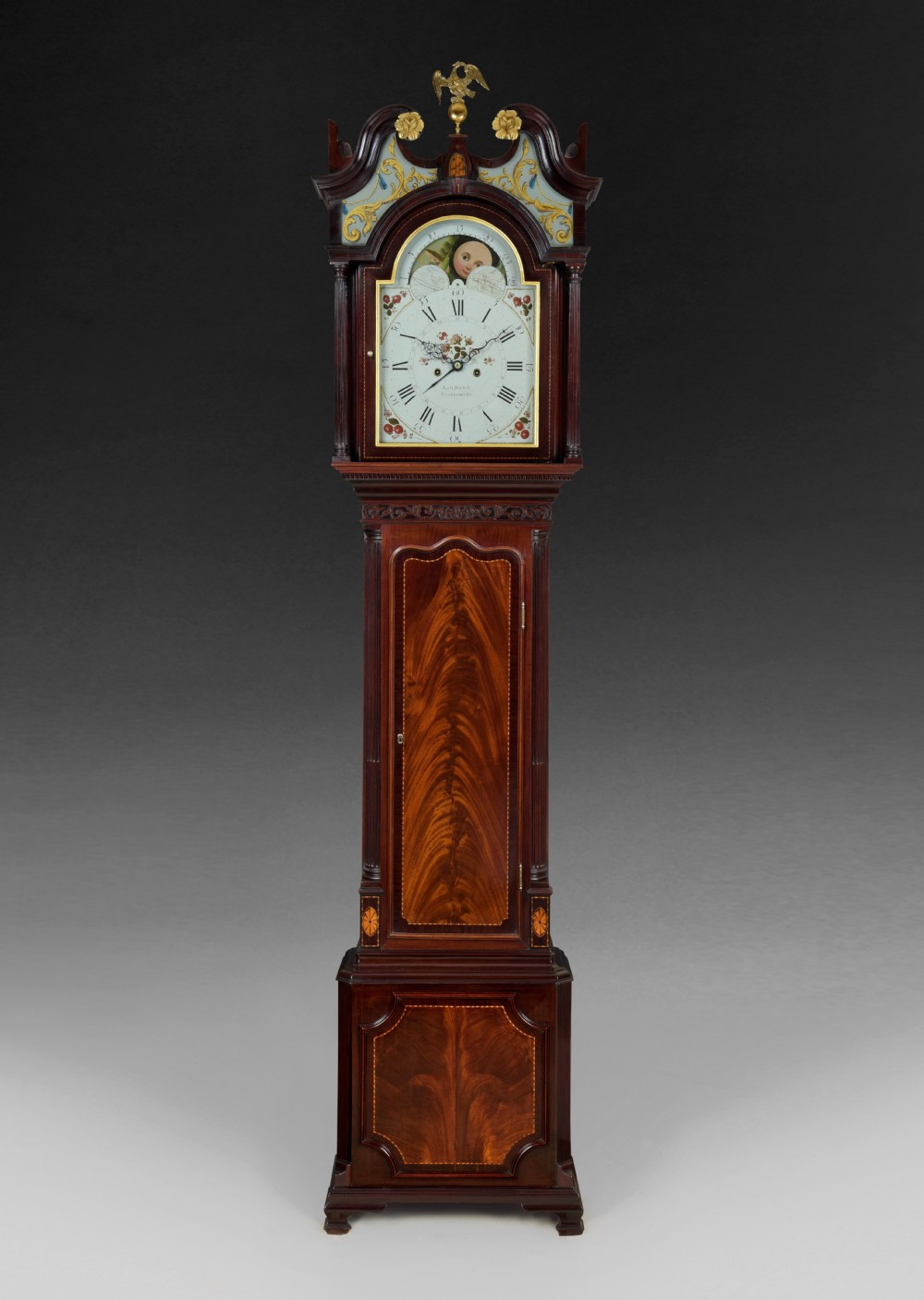 A superb George III Mahogany and Inlaid Longcase Clock by Lott Barwise of Cockermouth