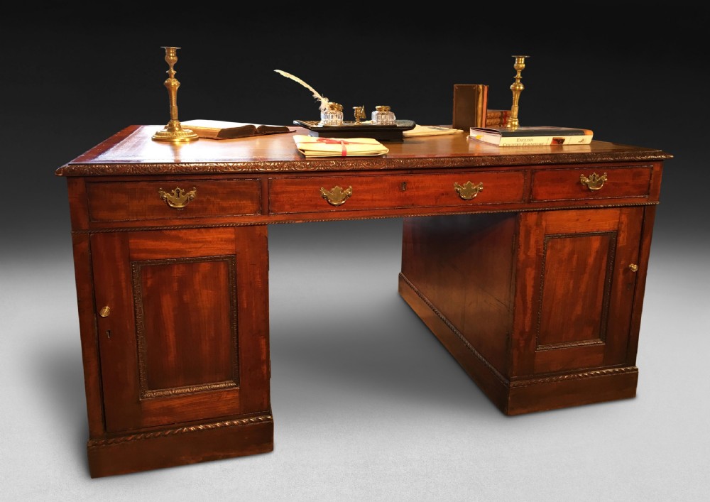 A  mid 19th Century Mahogany Partners Desk View III