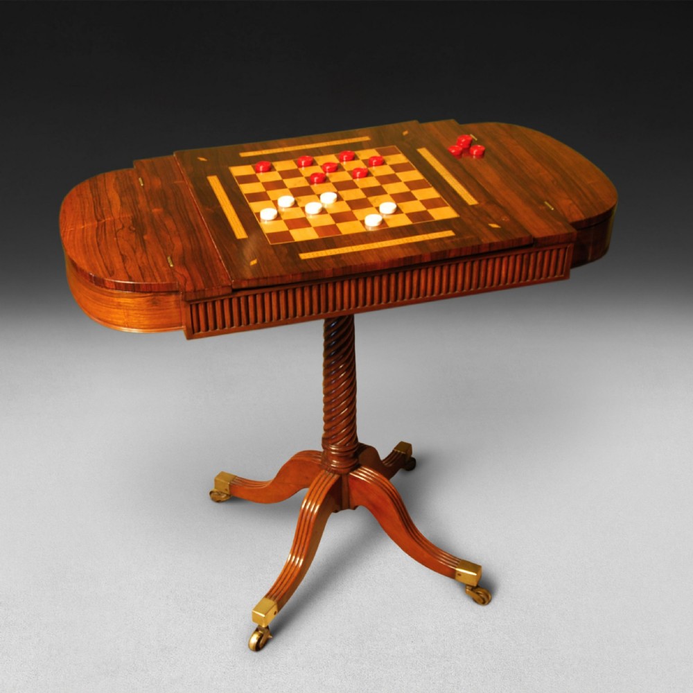 Regency Period Rosewood Games table