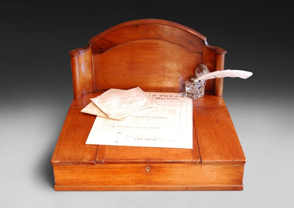 19th. Century Mahogany  Clerk’s Tally Desk