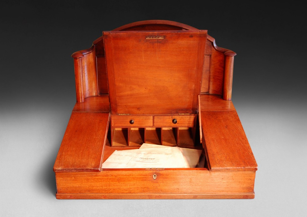 19th. Century Mahogany  Clerk’s Tally Desk View III