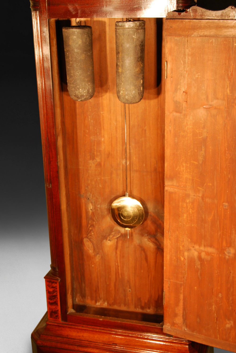 George III Mahogany and Inlaid Longcase Clock by Lott Barwise of Cockermouth View V