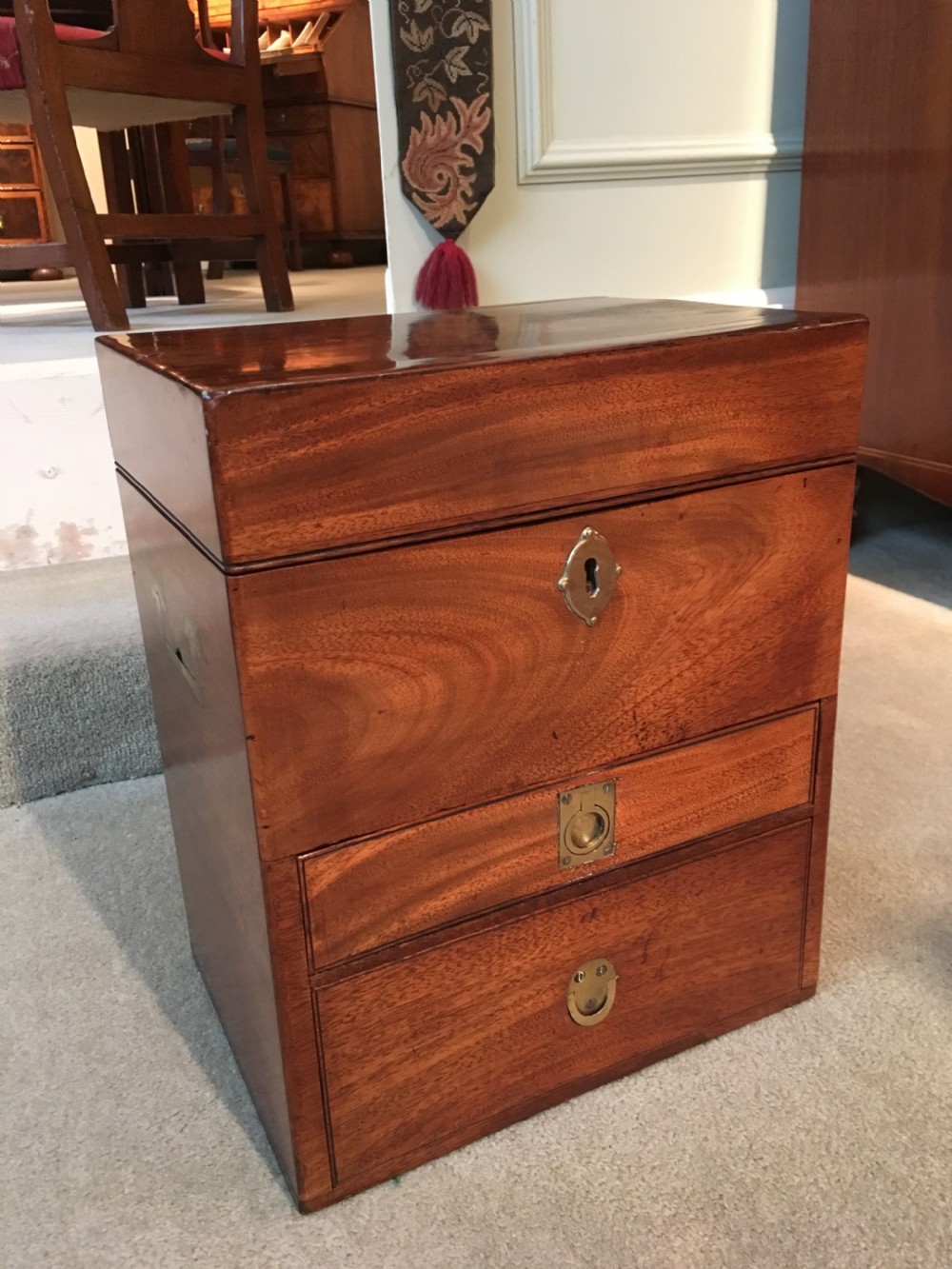 Early 19th Century Fitted Mahogany Military Apothecary’s Box View II