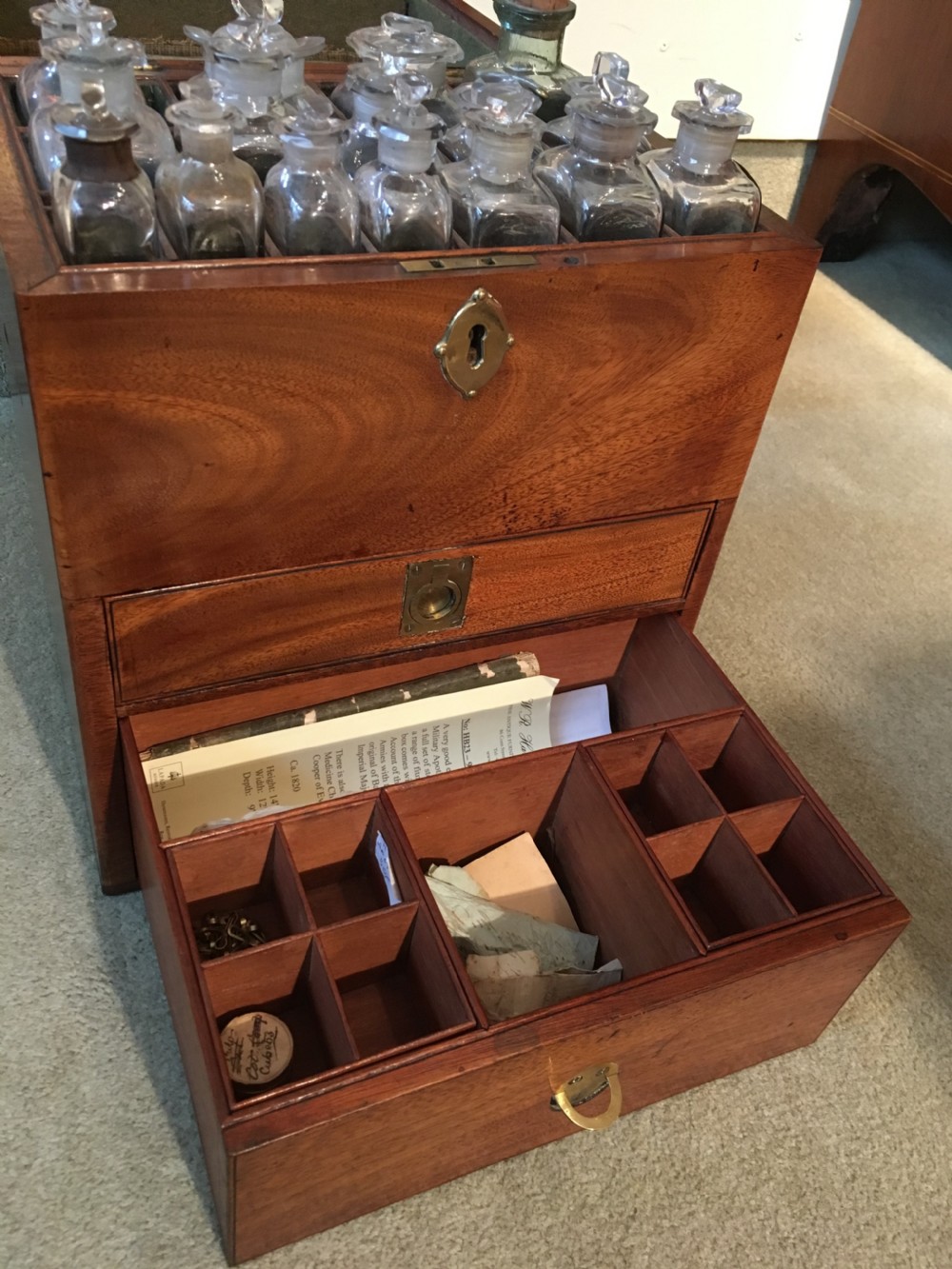 Early 19th Century Fitted Mahogany Military Apothecary’s Box View IX