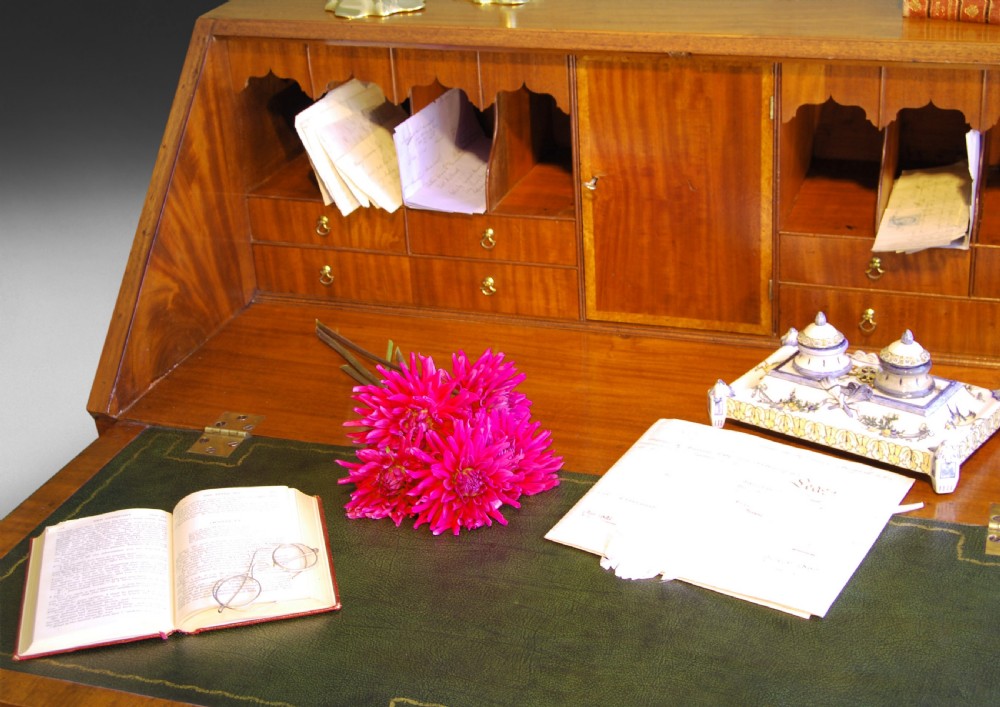 George III Mahogany Bureau View III