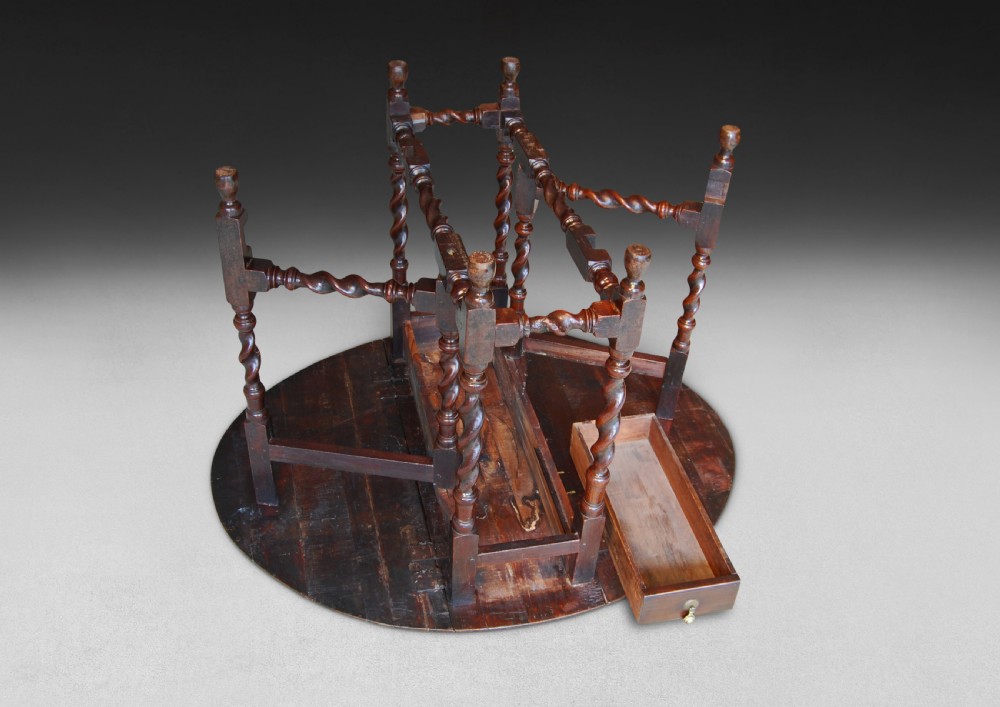 Charles II period solid Walnut Gateleg Table View IV