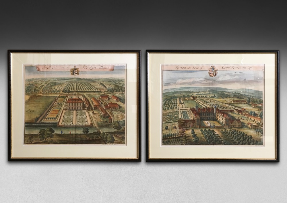 Pair of Kip Engravings of Syston and Swell 