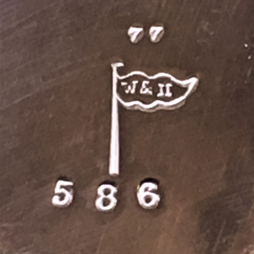 Victorian Silver Plated Oval Biscuit Barrel on stand by Walker & Hall. View IV