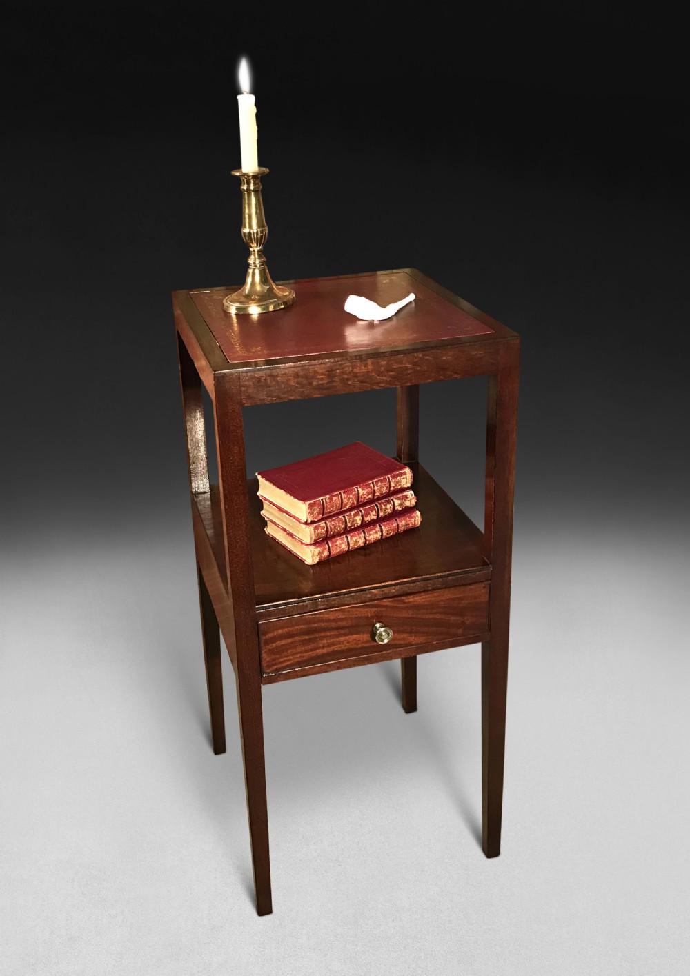 A George III Mahogany Two Tier Washstand