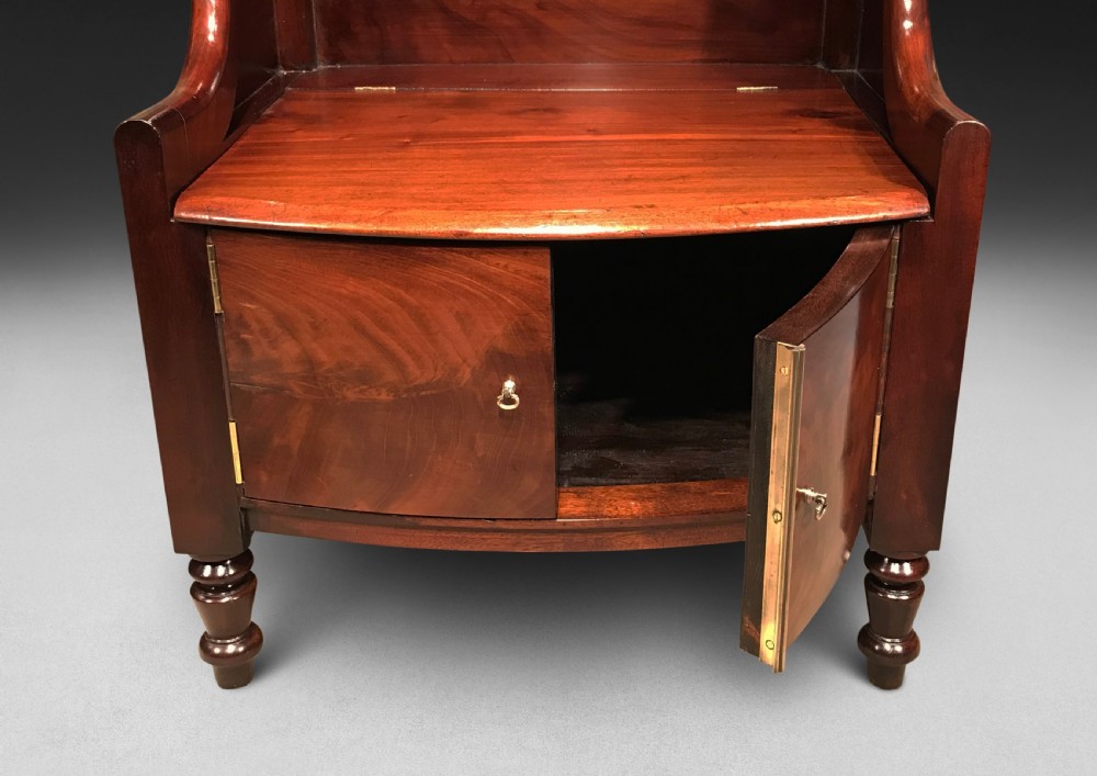 A very close pair of Regency Mahogany Bedside Cabinets View IV