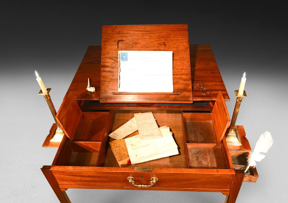 Chippendale Mahogany Architect's Table View VII