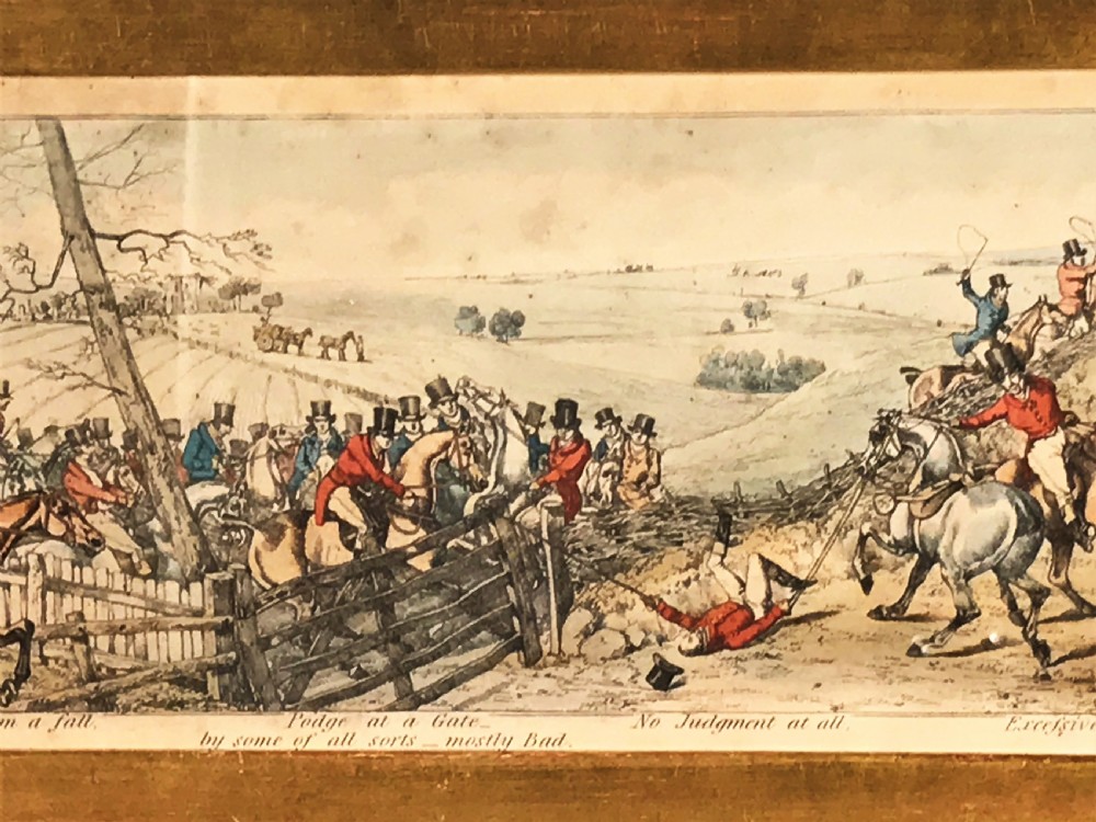 Nicholas Parsons Collection – 19th Century Equestrian Etching ‘Panorama of a Fox Hunt’ by Henry Thomas Alken View II