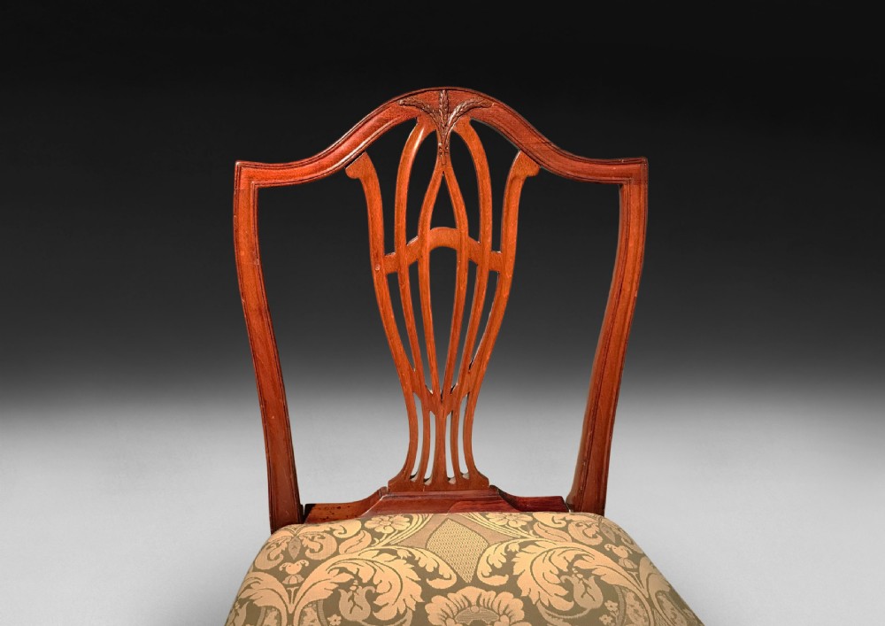 Set of 8 Hepplewhite Mahogany Chairs View II