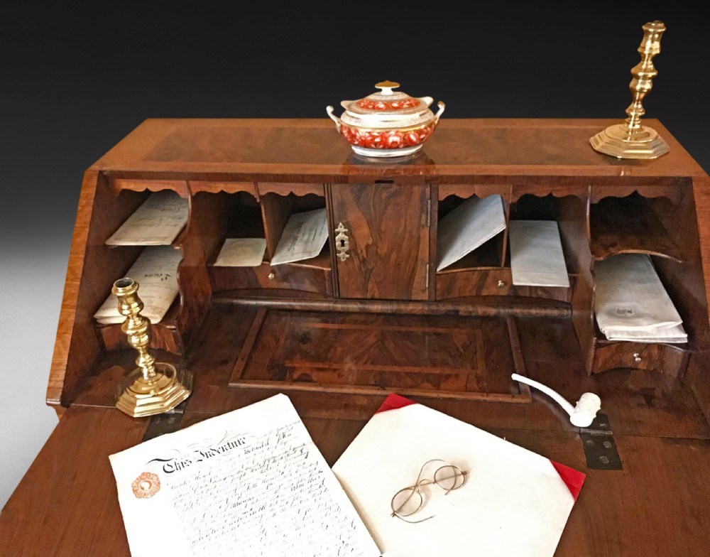 George I Walnut Bureau View IV