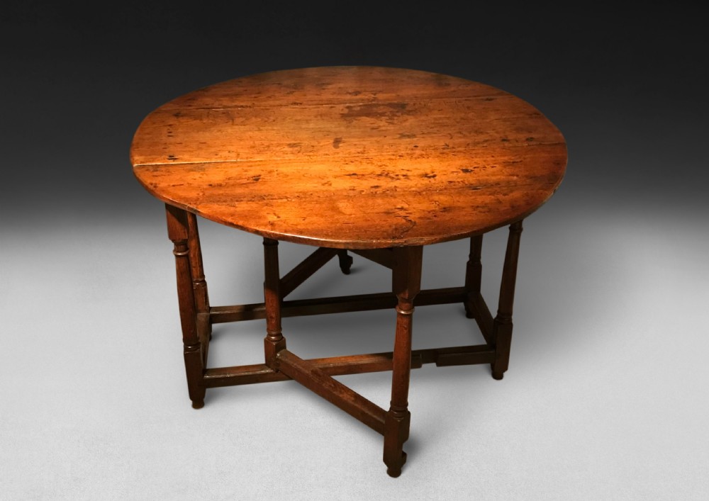 Late 17th. Century Oak Gate-Legged Table