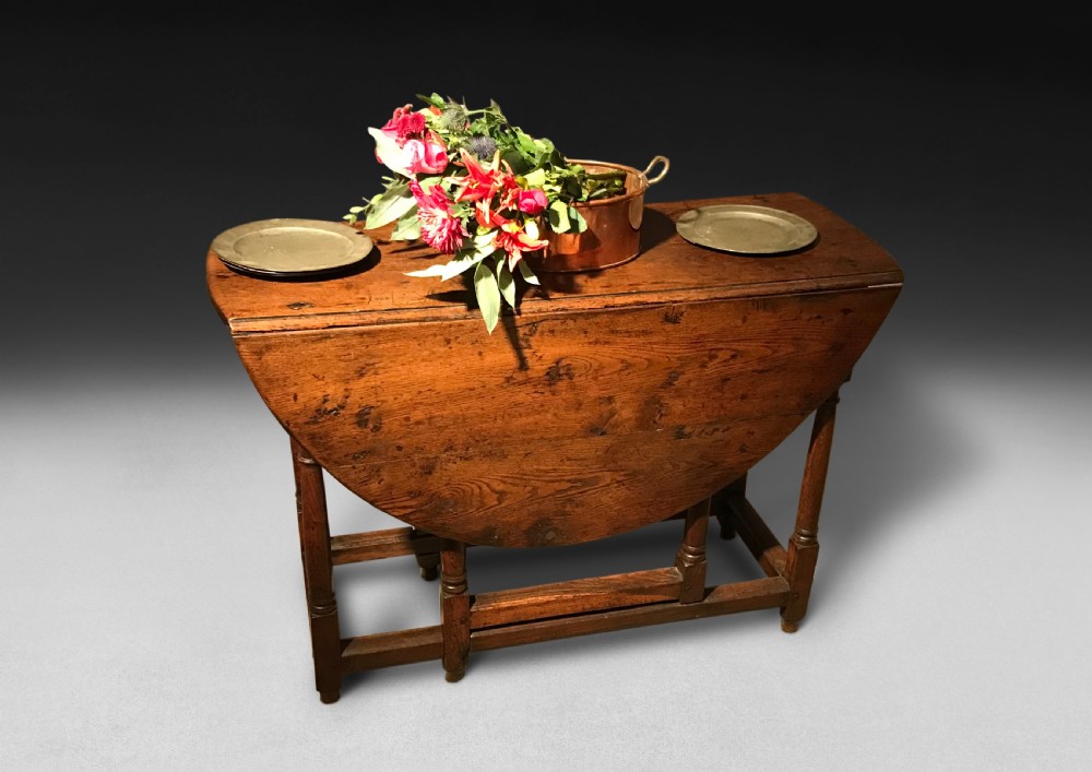 Late 17th. Century Oak Gate-Legged Table View III