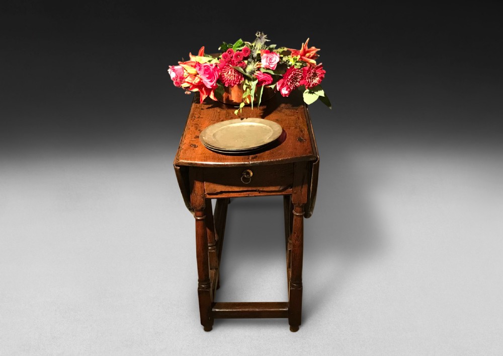 Late 17th. Century Oak Gate-Legged Table View V