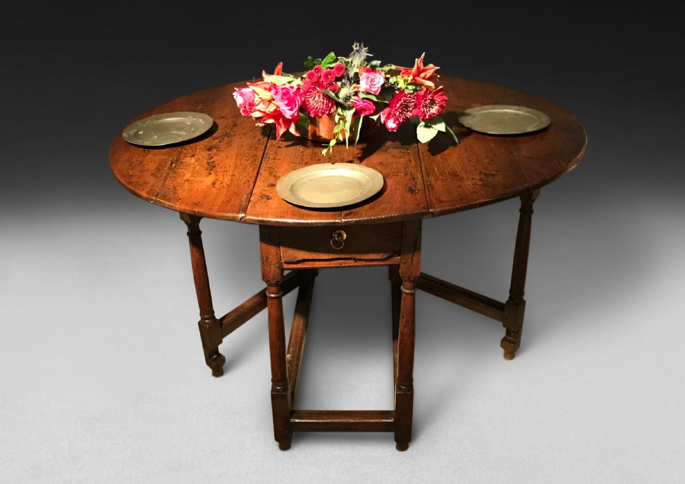 Late 17th. Century Oak Gate-Legged Table View VI