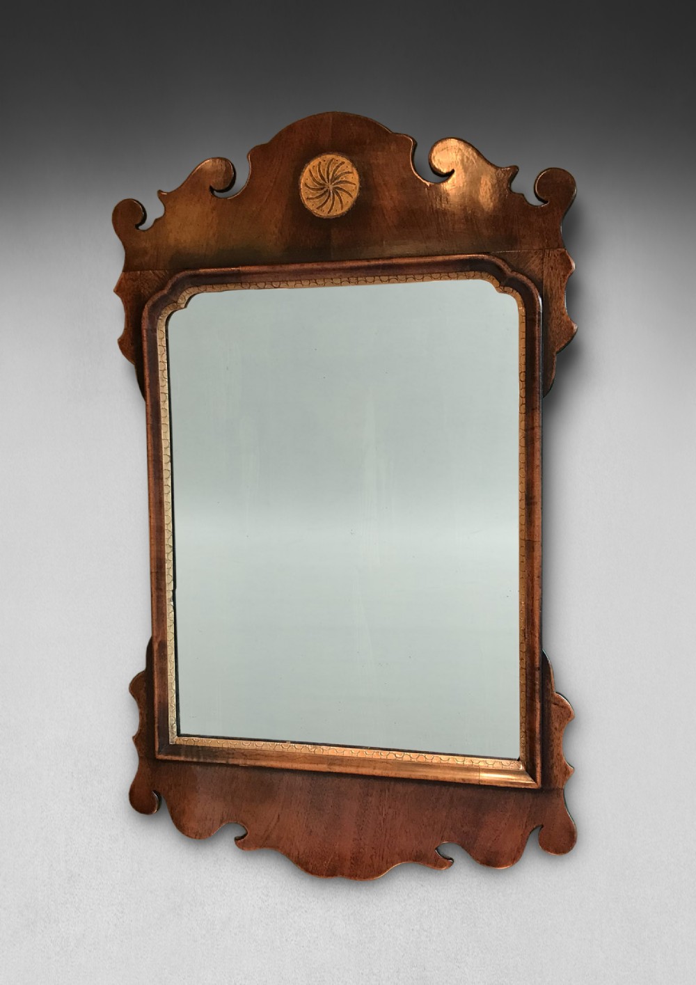 George III Mahogany and Gilt Mirror