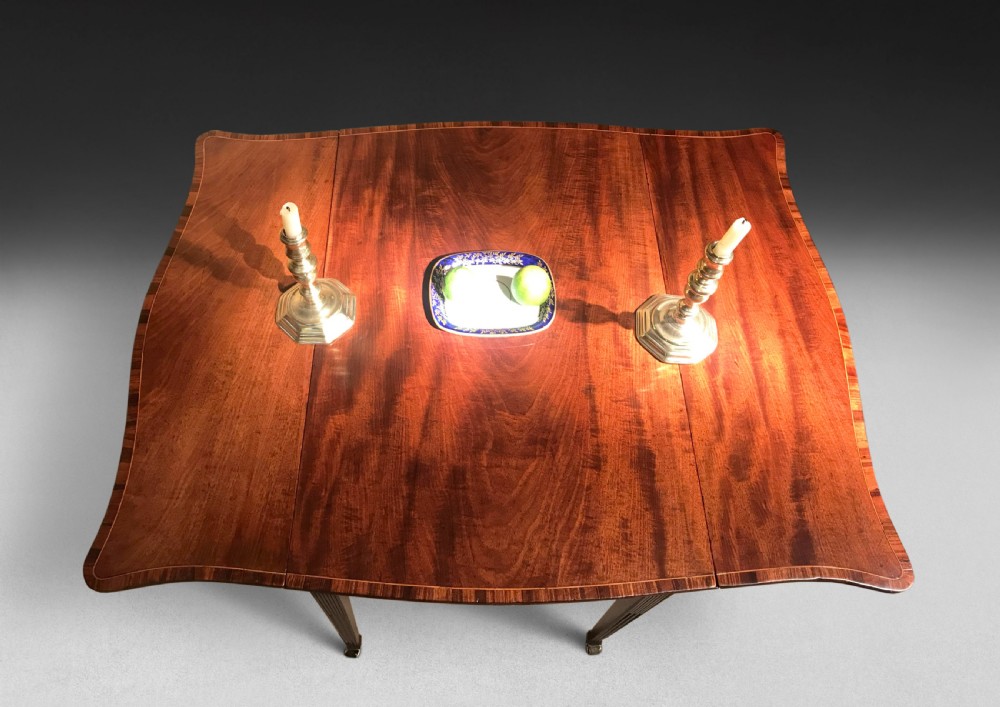 George III Inlaid Mahogany Butterfly Pembroke Table View II