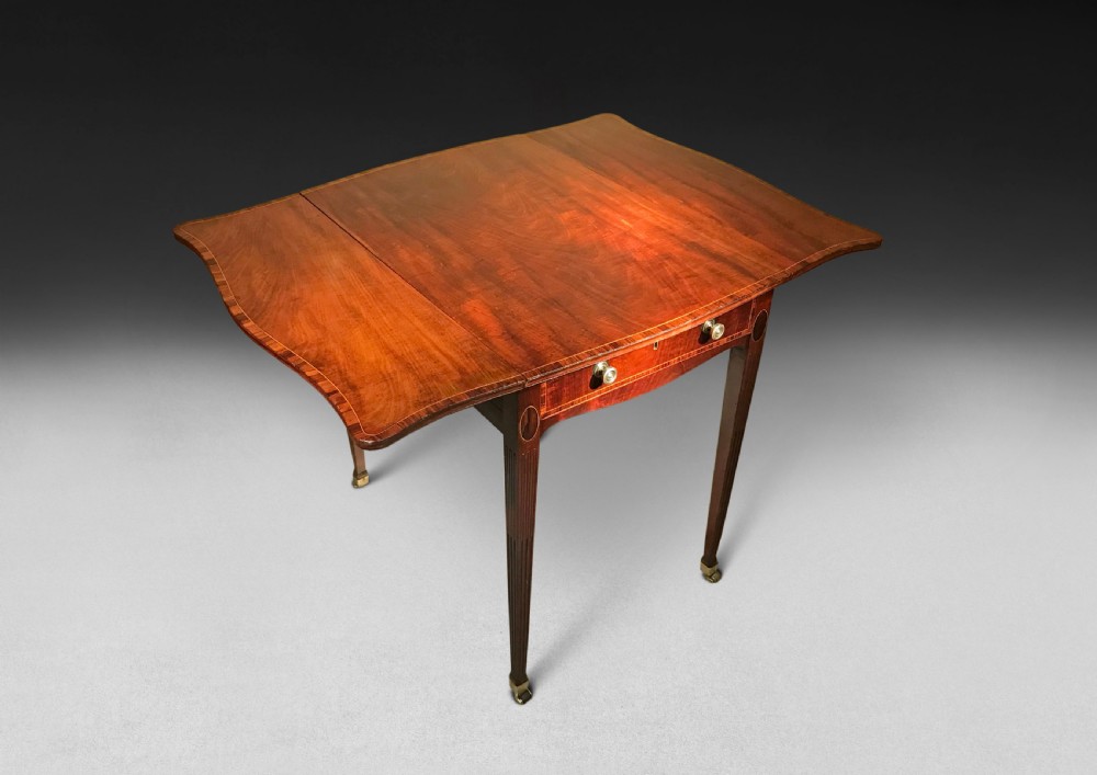 George III Inlaid Mahogany Butterfly Pembroke Table View IV