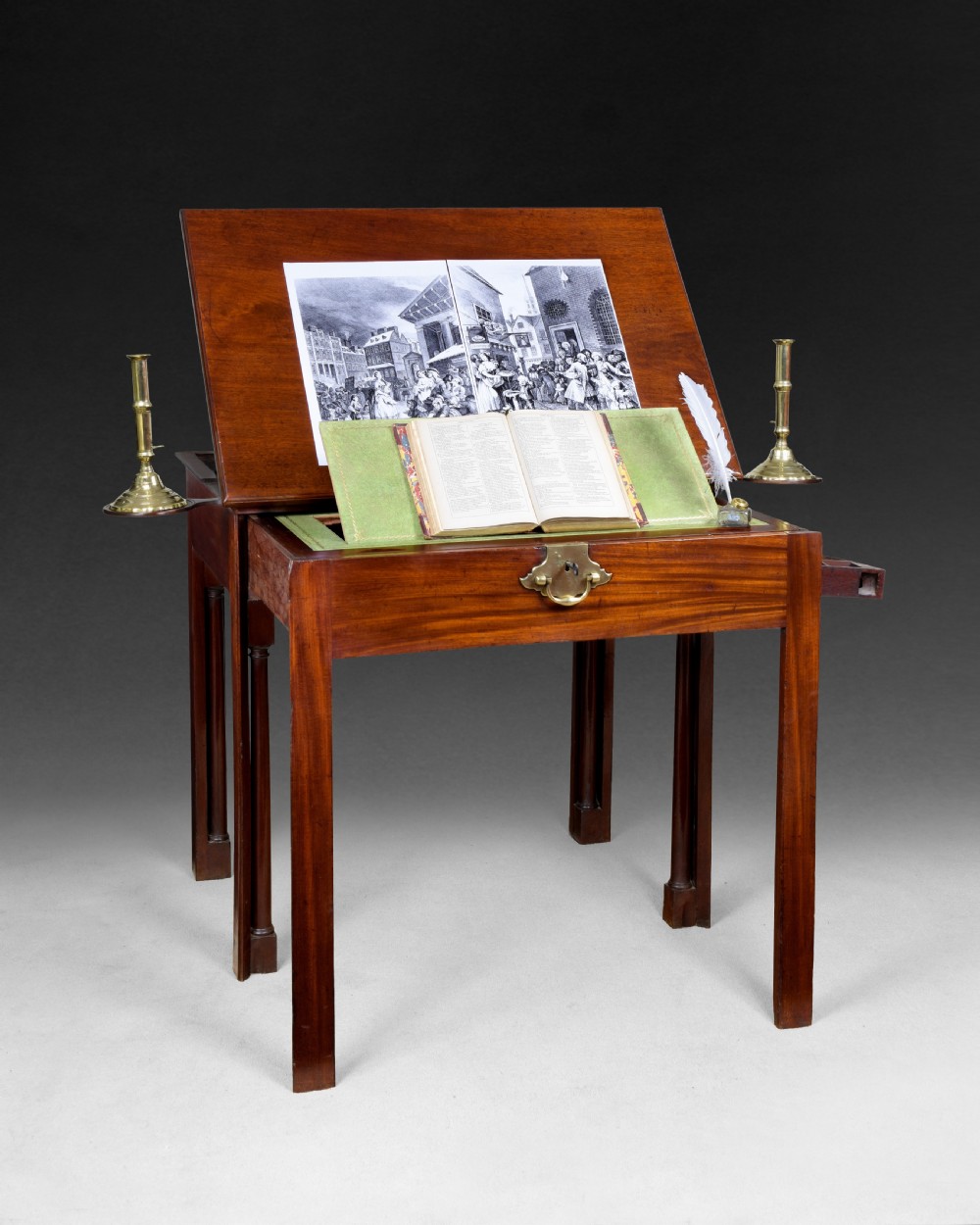 Chippendale Period Mahogany Architect's Table
