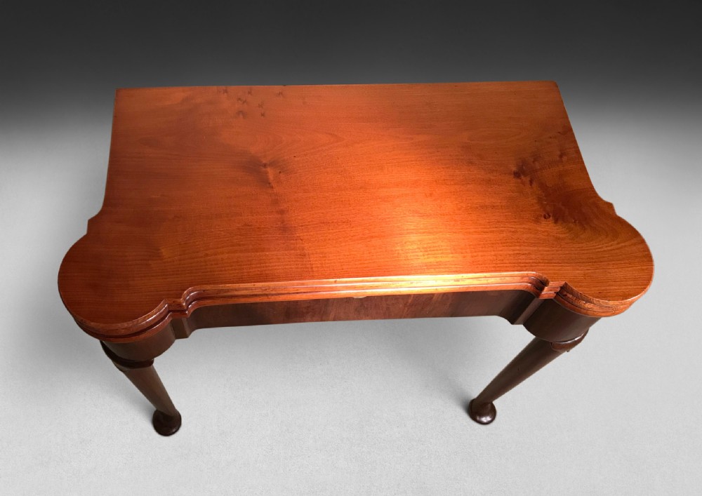 George II Mahogany Triple-top Tea and Games Table View IV