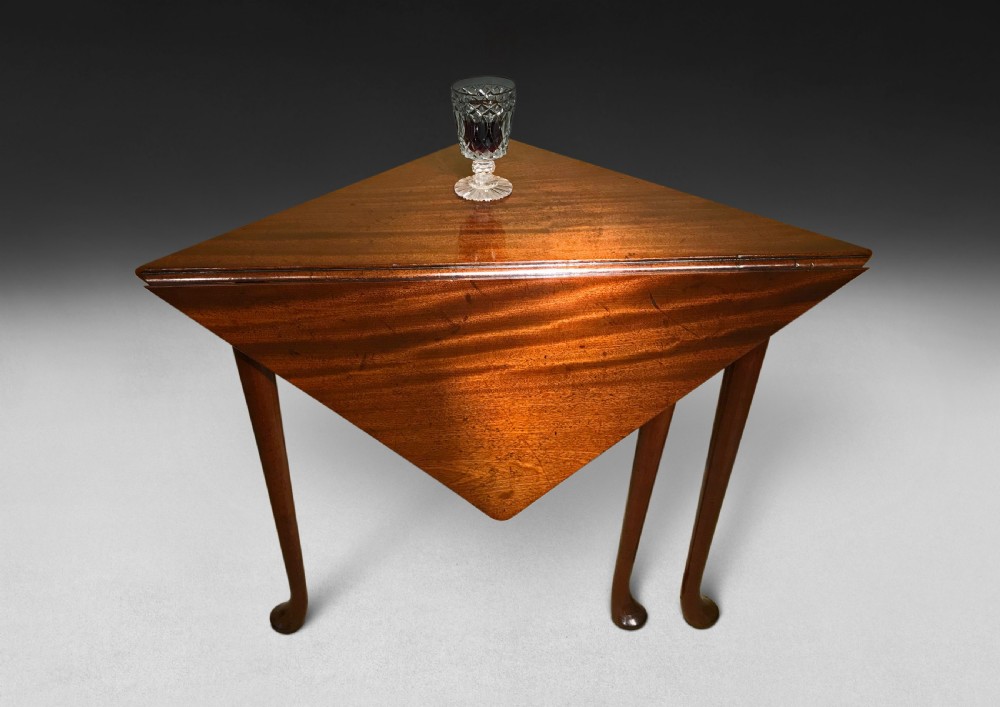 George II Mahogany Corner Table