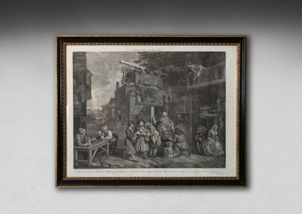 Set of 4 Hogarth Engravings - The 'Prints of an Election' View III